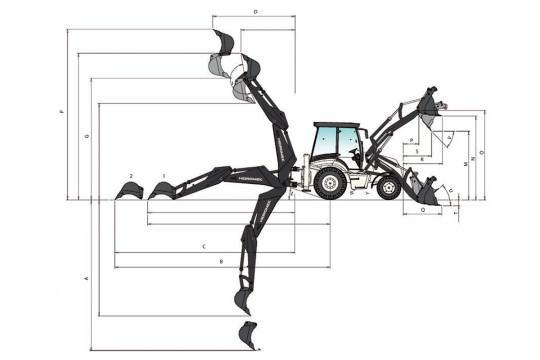 Экскаватор-погрузчик Hidromek HMK 102S